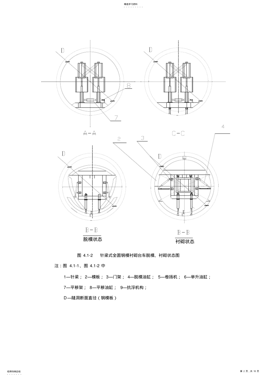 2022年全圆针梁式台车浇注砼施工工法 .pdf_第2页