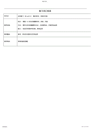 2022年八年级英语上册词汇短语句型复习教案牛津版 .pdf