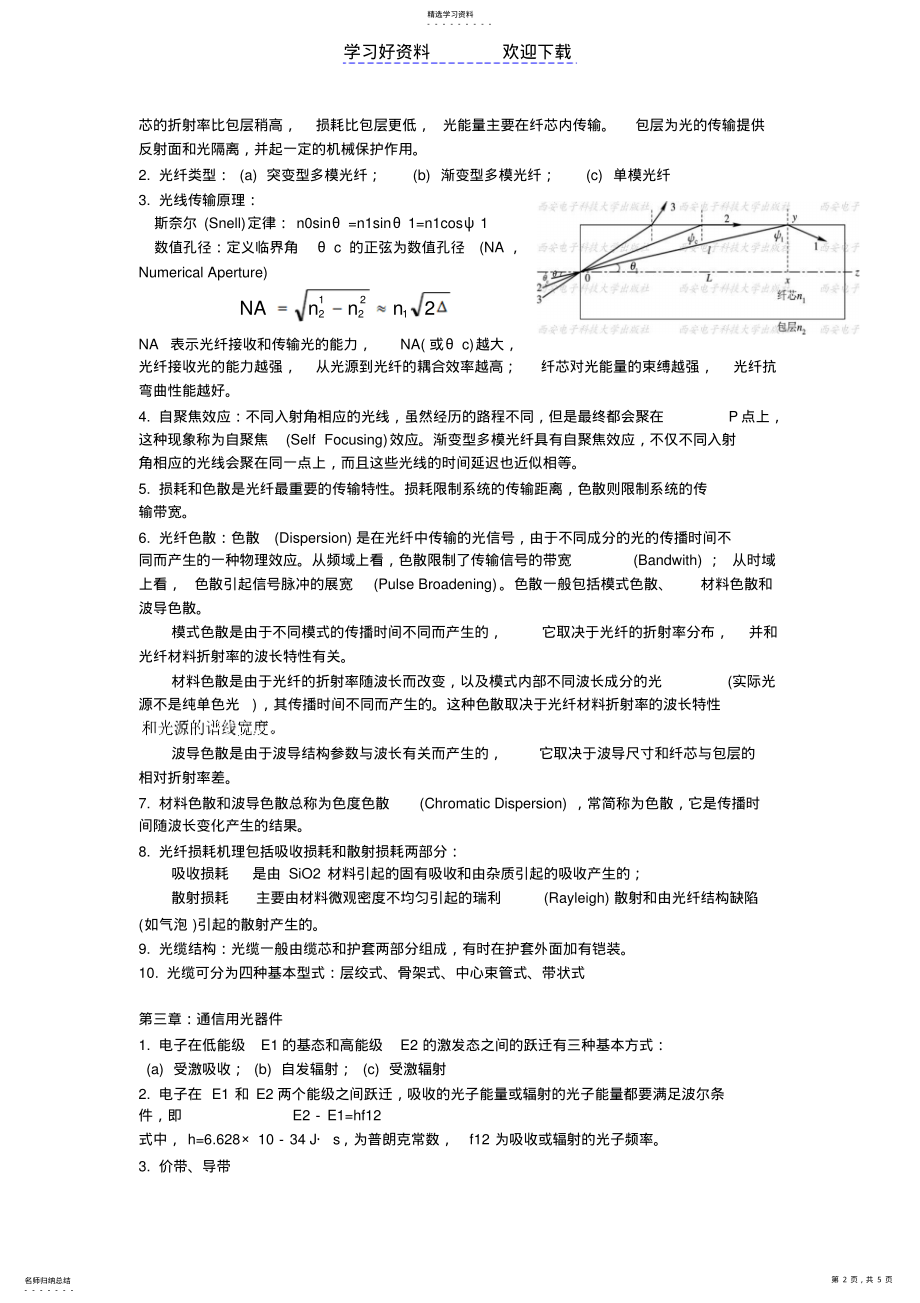 2022年光纤通信考点总结 .pdf_第2页