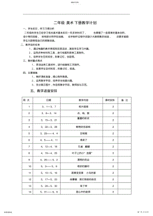 2022年人教版小学二年级美术下册教案及反思 .pdf