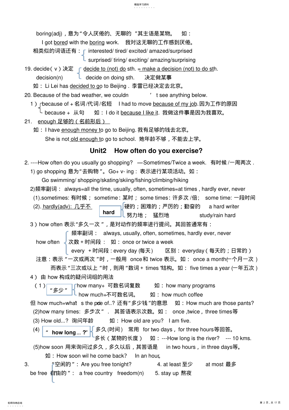 2022年八年级上册英语第一至十单元知识点小结 2.pdf_第2页