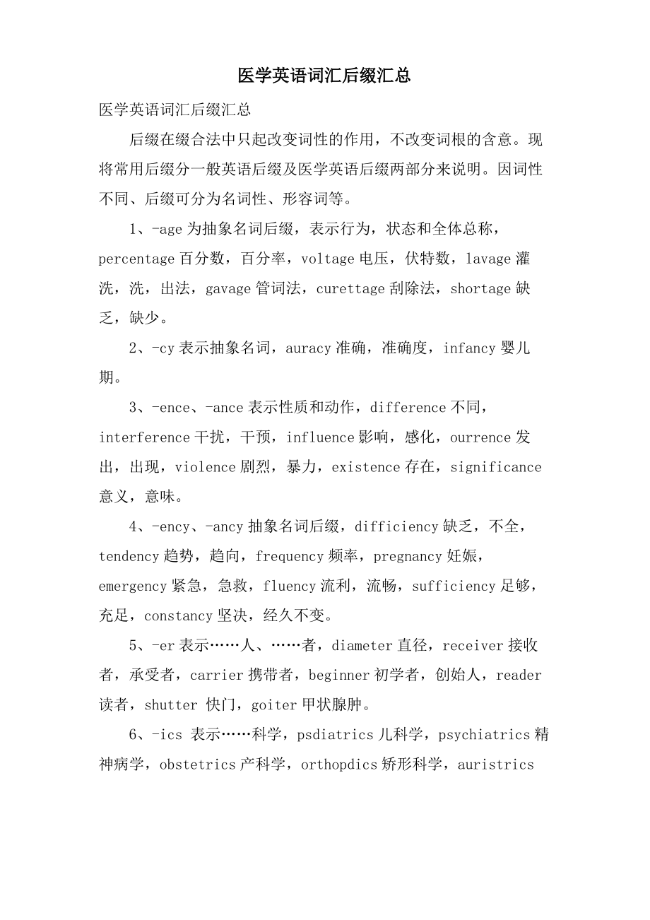 医学英语词汇后缀汇总.pdf_第1页