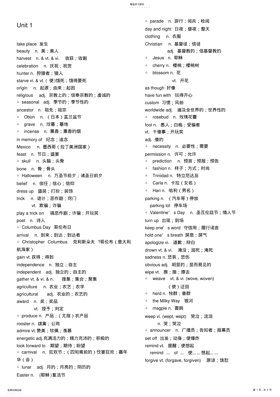 2022年人教版英语必修三单词表 .pdf_第1页