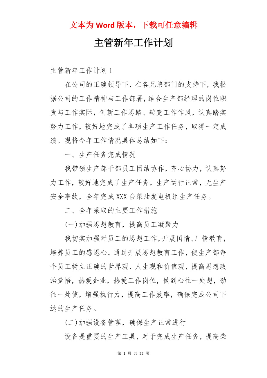 主管新年工作计划.docx_第1页