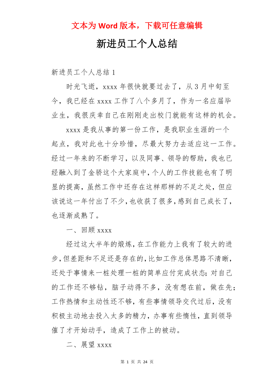 新进员工个人总结.docx_第1页