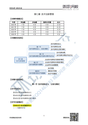 财务人员中级证书资格考试46第7章技术创新管理-第1节1.docx