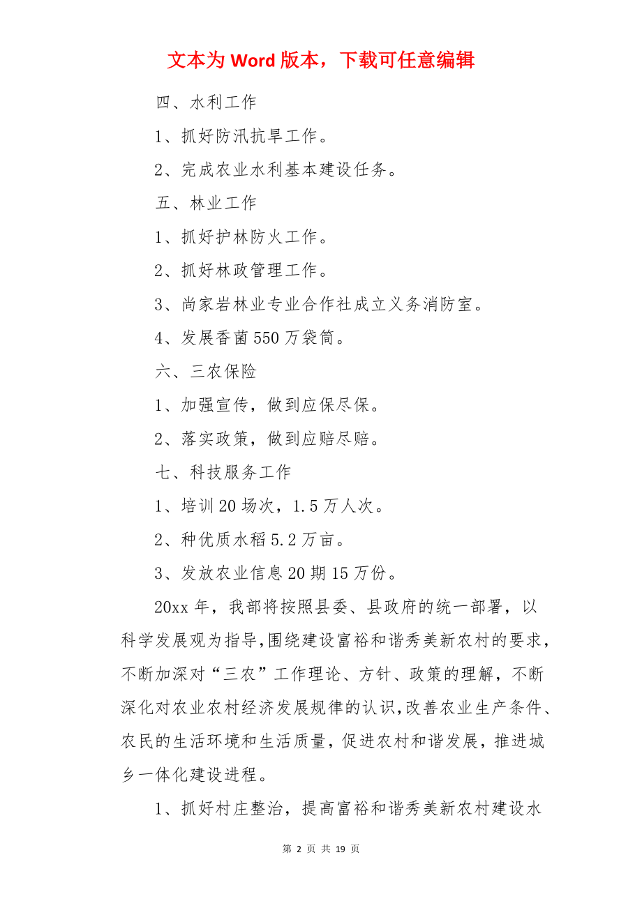 乡镇农村工作计划.docx_第2页