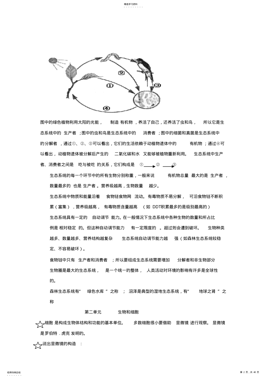 2022年人教版初中生物总复习 2.pdf_第2页