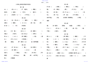 2022年八上语文生字词归纳总复习 .pdf