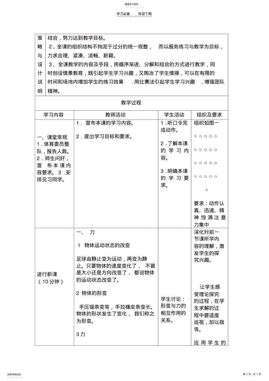 2022年体育教学设计与反思 .pdf_第2页