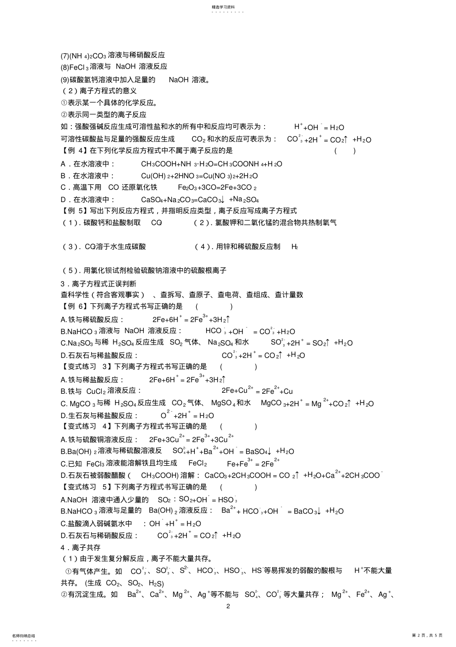 2022年离子反应与离子方程式 .pdf_第2页