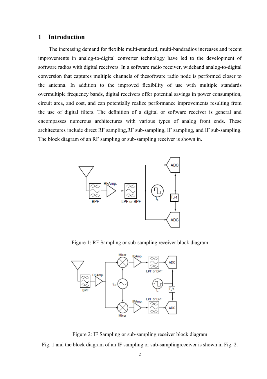 模拟前端架构比较数字接收机-外文翻译.docx_第2页