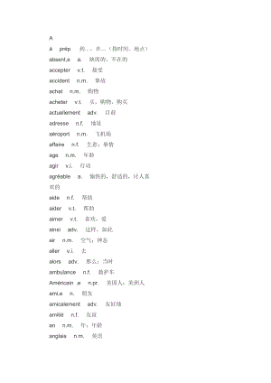 法语C级考试词汇.docx