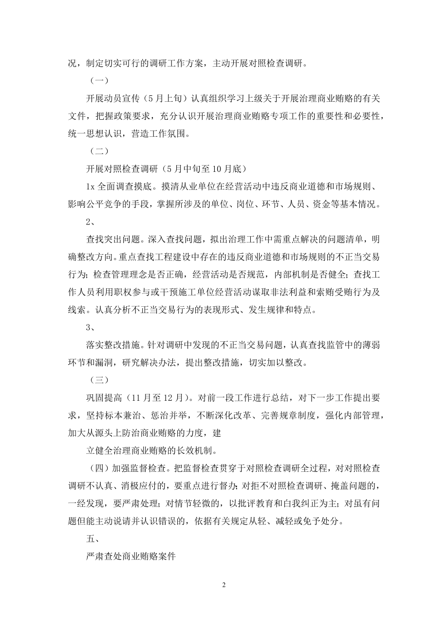 高速公路公司党支部治理商业贿赂专实施方案x.docx_第2页