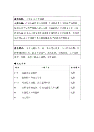 浅谈企业员工培训 毕业论文.doc