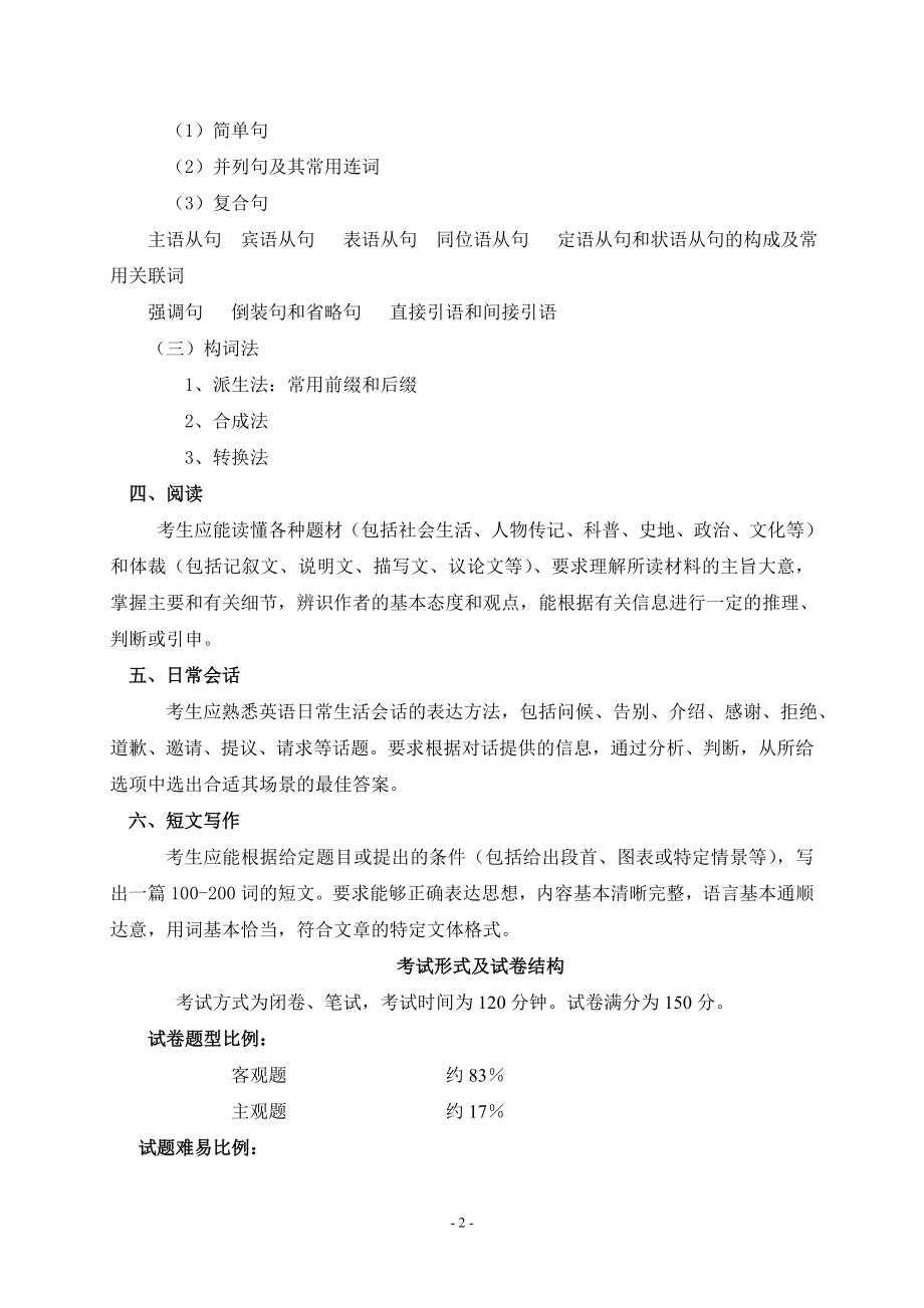 网络教育入学考试模拟试题(专升本)大学英语模拟试题.doc_第2页