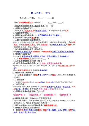 部编版八年下册《道德与法治》全册知识点总结.docx