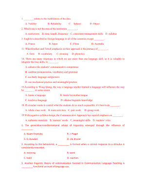 英语教学法教程 (王蔷)研究生入学考试复习资料.docx