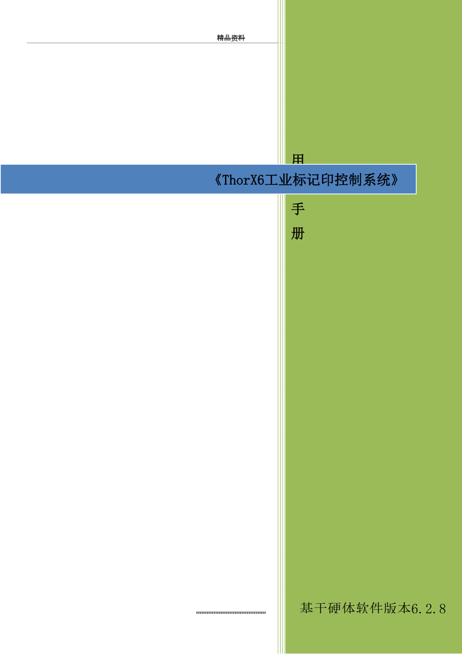 最新ThorX6.USB工业标记刻印控制系统---用户手册分析.doc_第2页