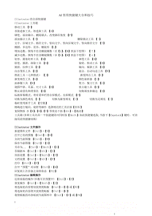 AI常用快捷键大全和技巧.doc