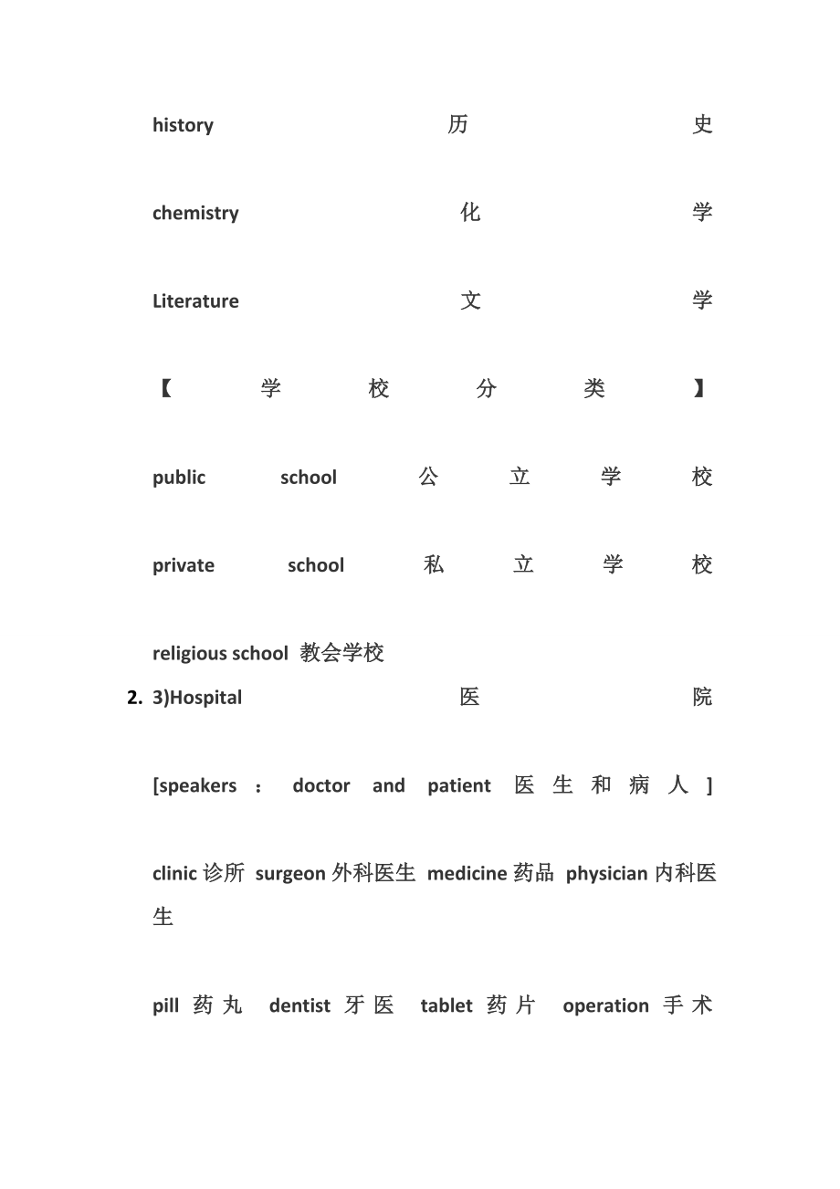 英语四级听力最新场景词汇总结.doc_第2页