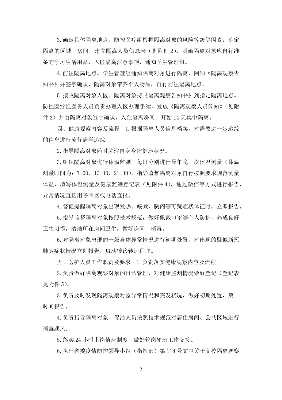 高等学校疫情防控集中隔离观察工作.docx_第2页