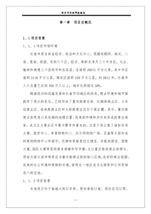 长春市某商贸楼可行性研究报告.docx