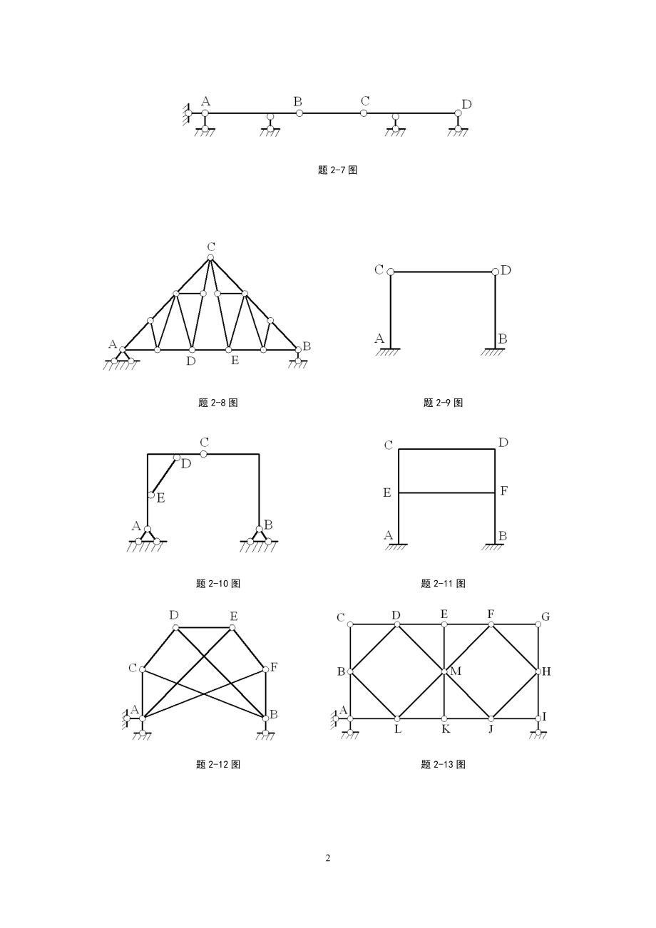 结构力学习题及答案-武汉大学.docx_第2页