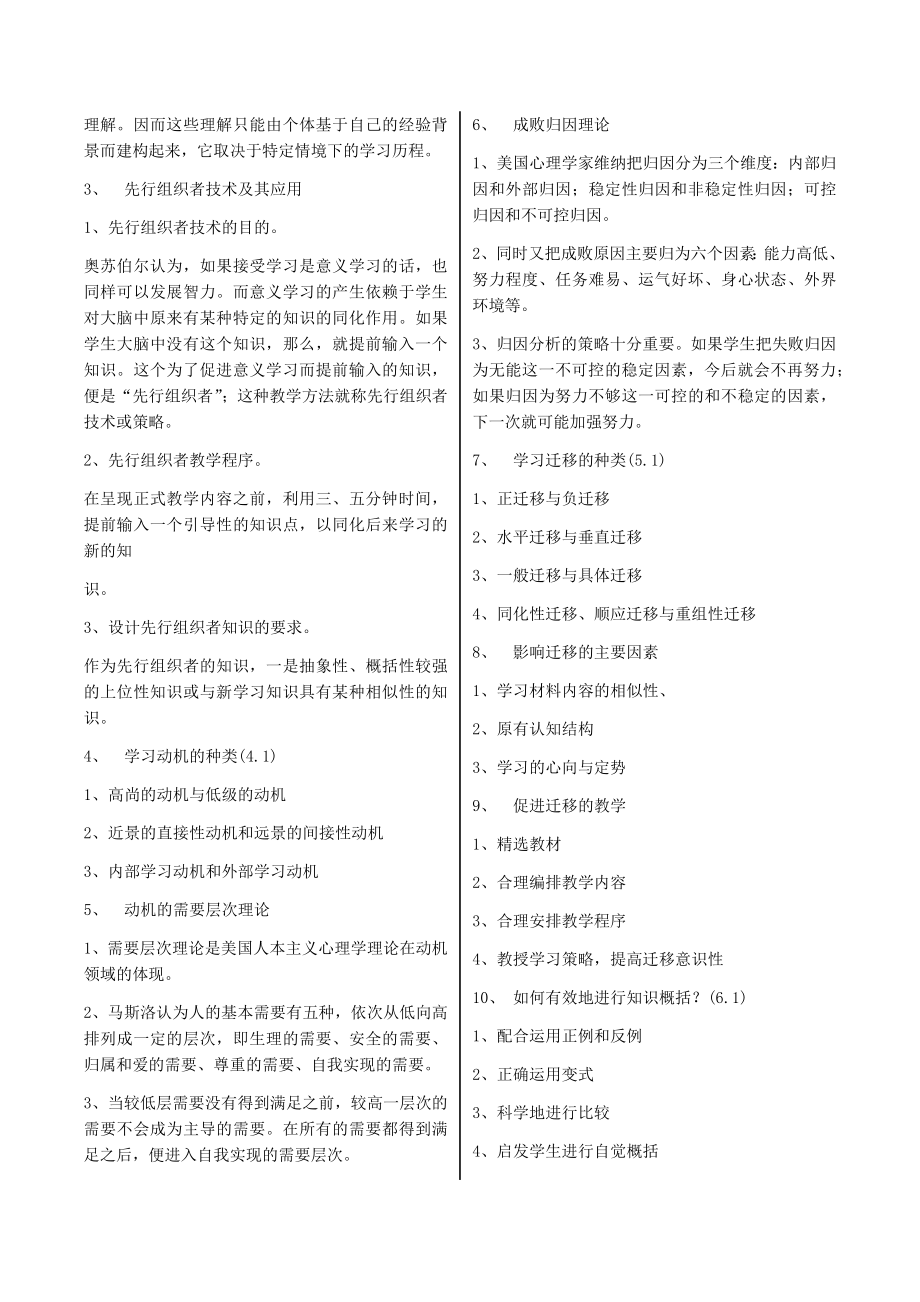 特岗教师招教考试题库【珍藏版】.docx_第2页