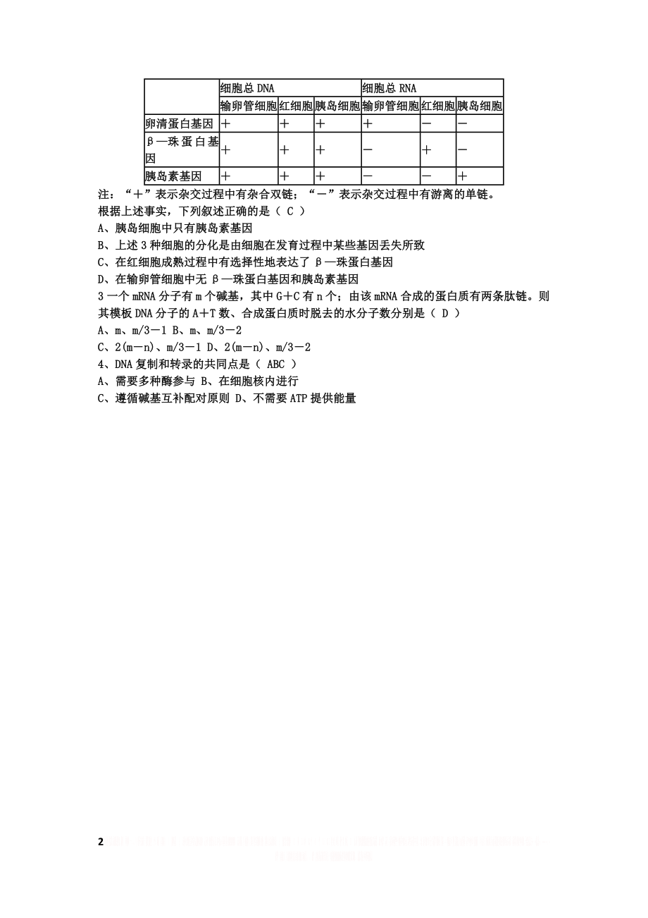 DNA复制、转录、翻译的比较.doc_第2页