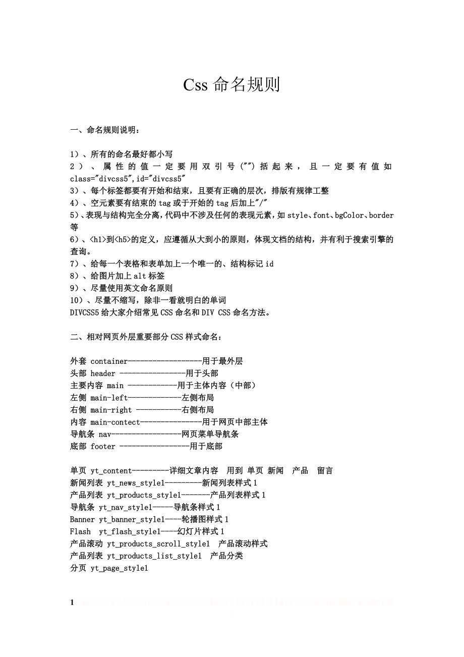 css命名规则.doc_第1页