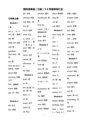 新标准英语（三起）3-6年级单词汇总.docx