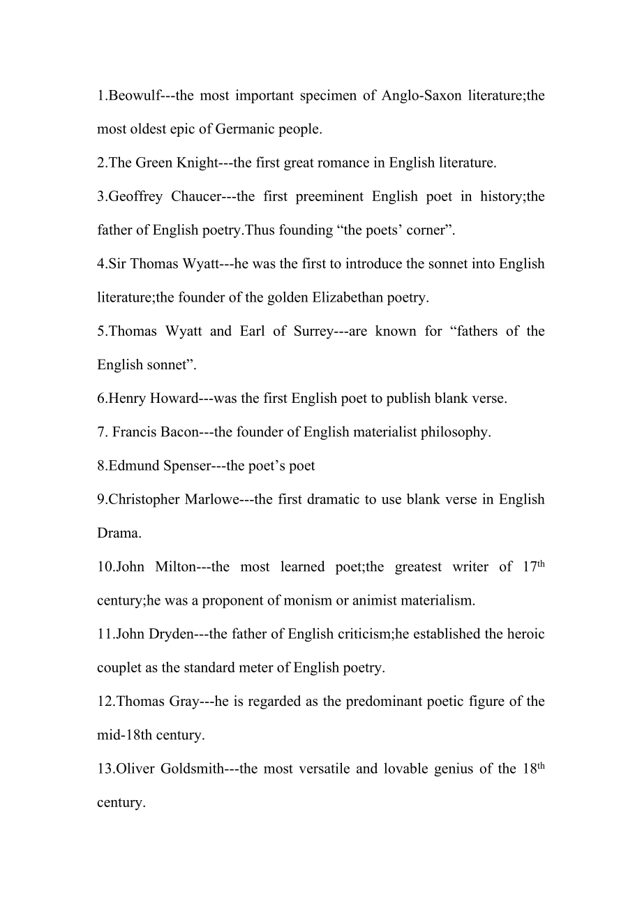 英国文学作家头衔.doc_第1页