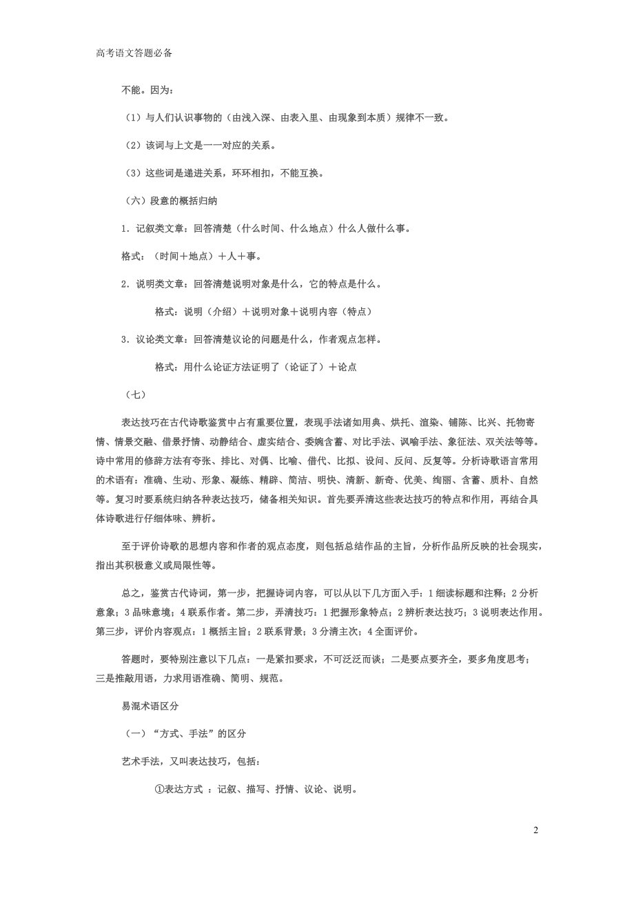 高考语文答题公式及常见修辞方法.docx_第2页