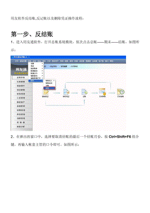 用友T3反结账流程.doc