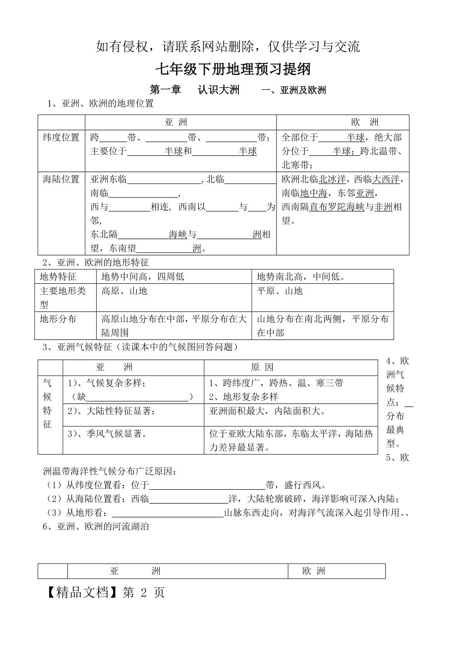 七年级下册地理预习提纲.doc_第2页