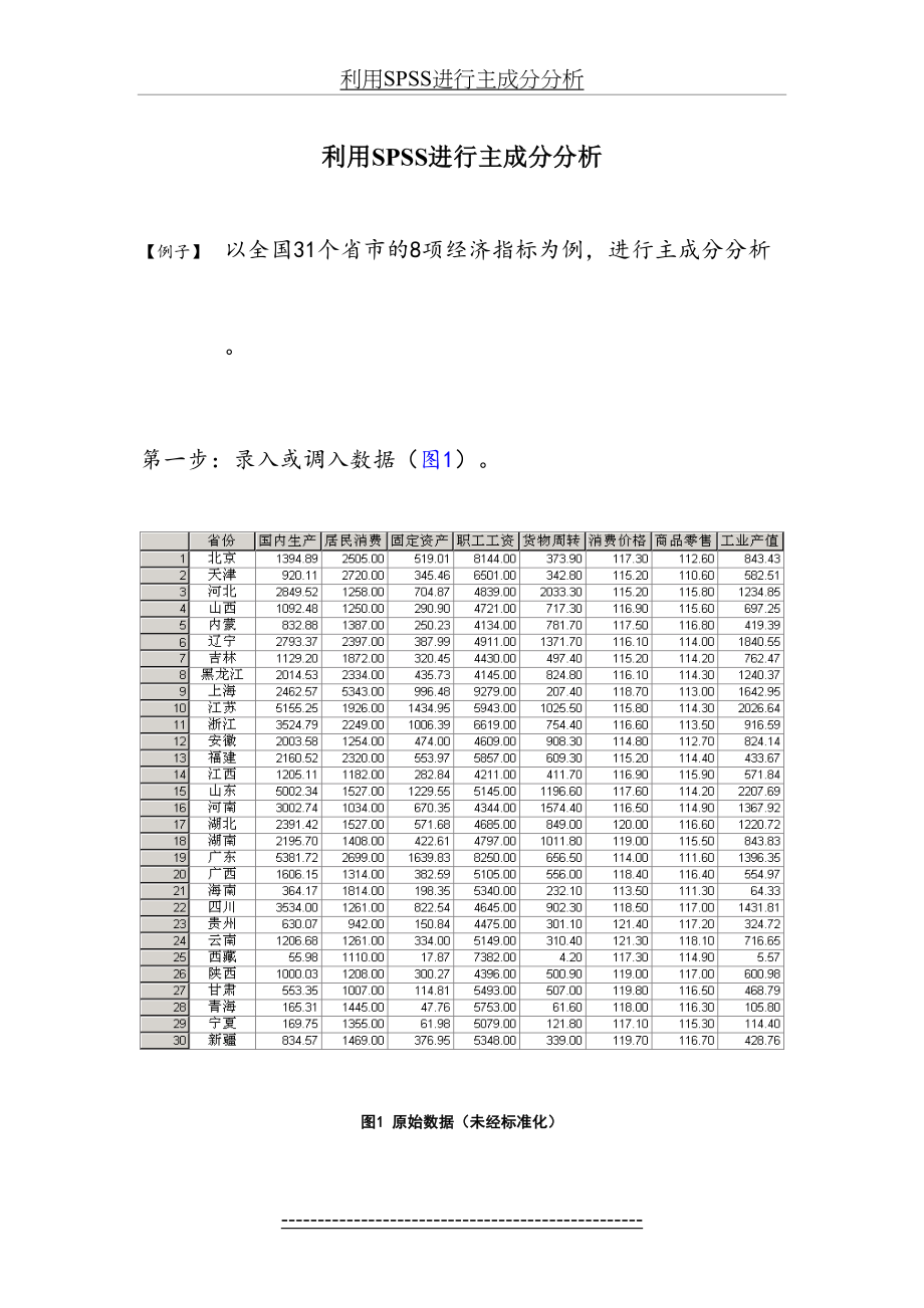 利用SPSS进行主成分分析.doc_第2页