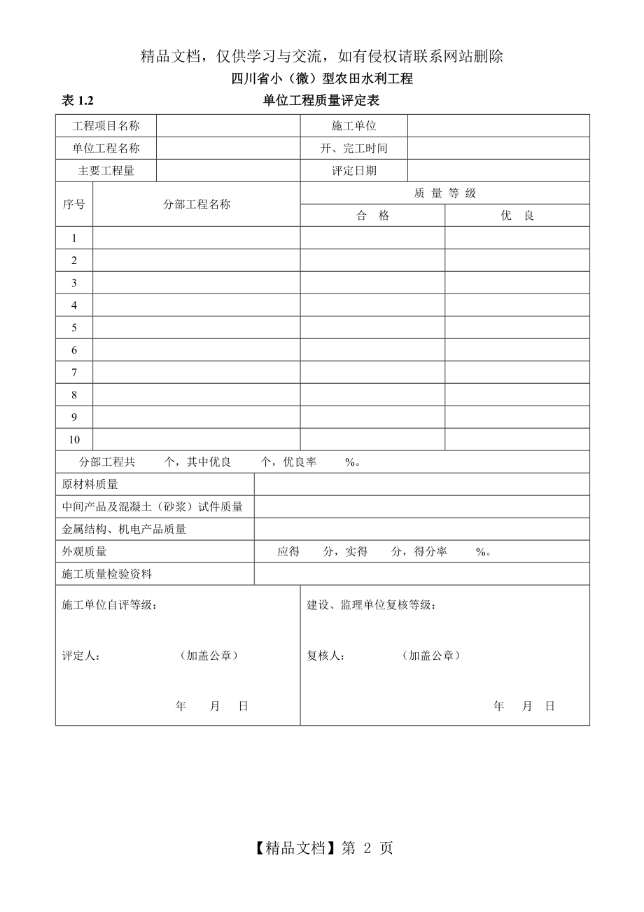 小(微)型农田水利工程施工质量检验与评定规程.doc_第2页