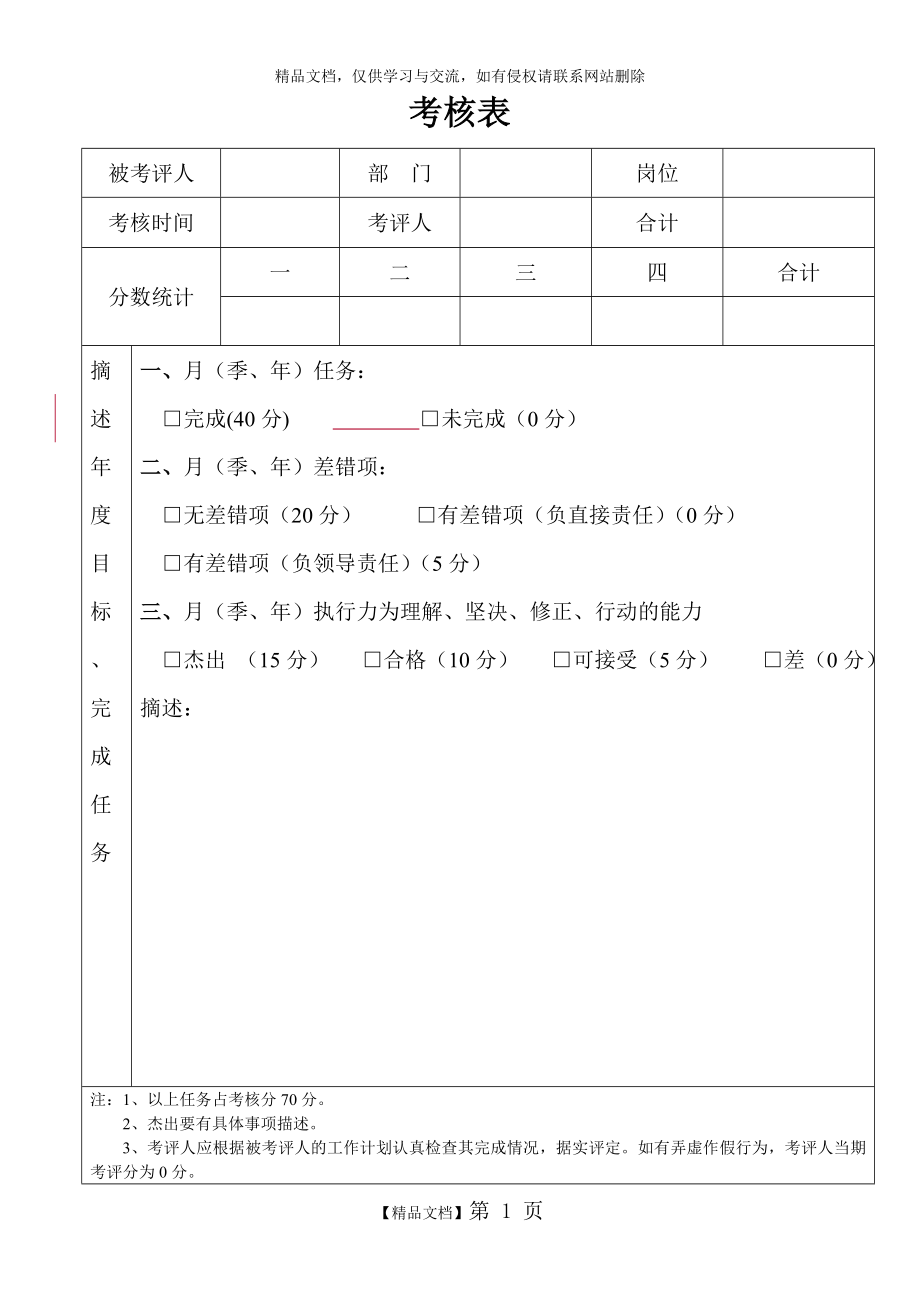 考核表模板.doc_第1页