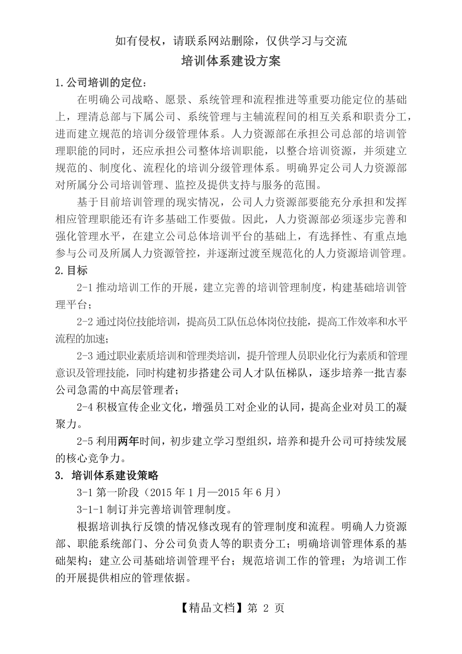 企业培训体系建设方案.doc_第2页