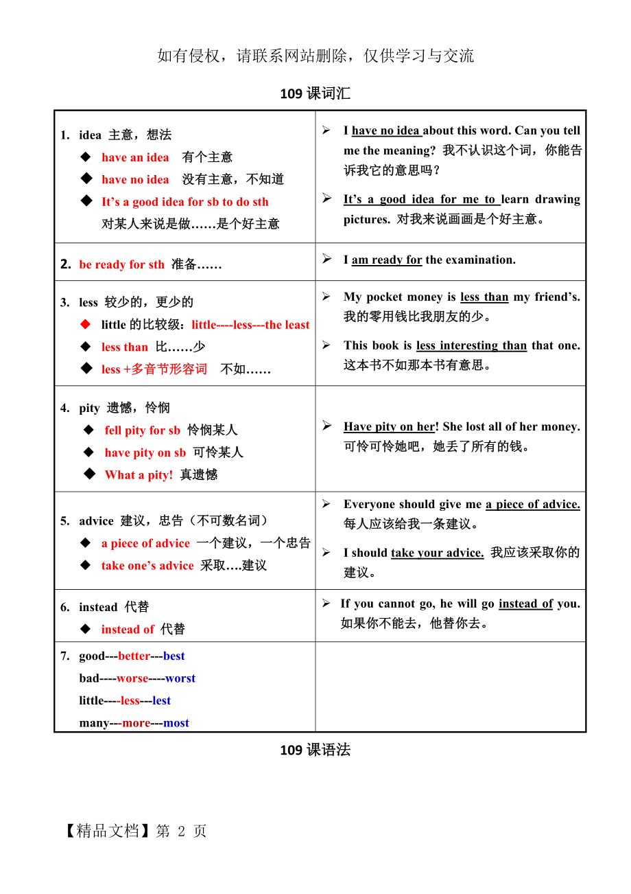 新概念英语第1册109课词汇和知识点汇总.doc_第2页