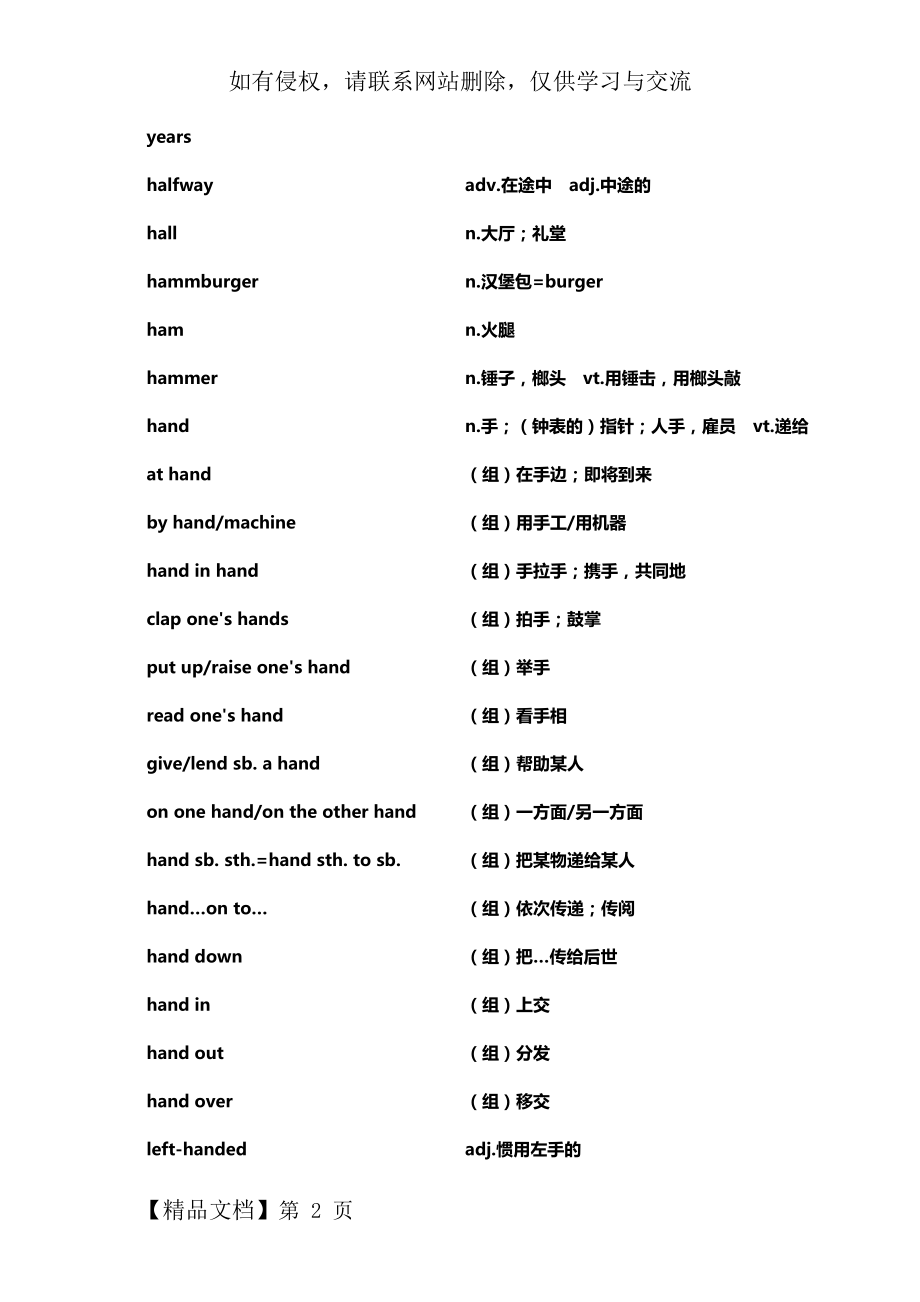 上海高考词汇(及时雨)H-16页文档资料.doc_第2页