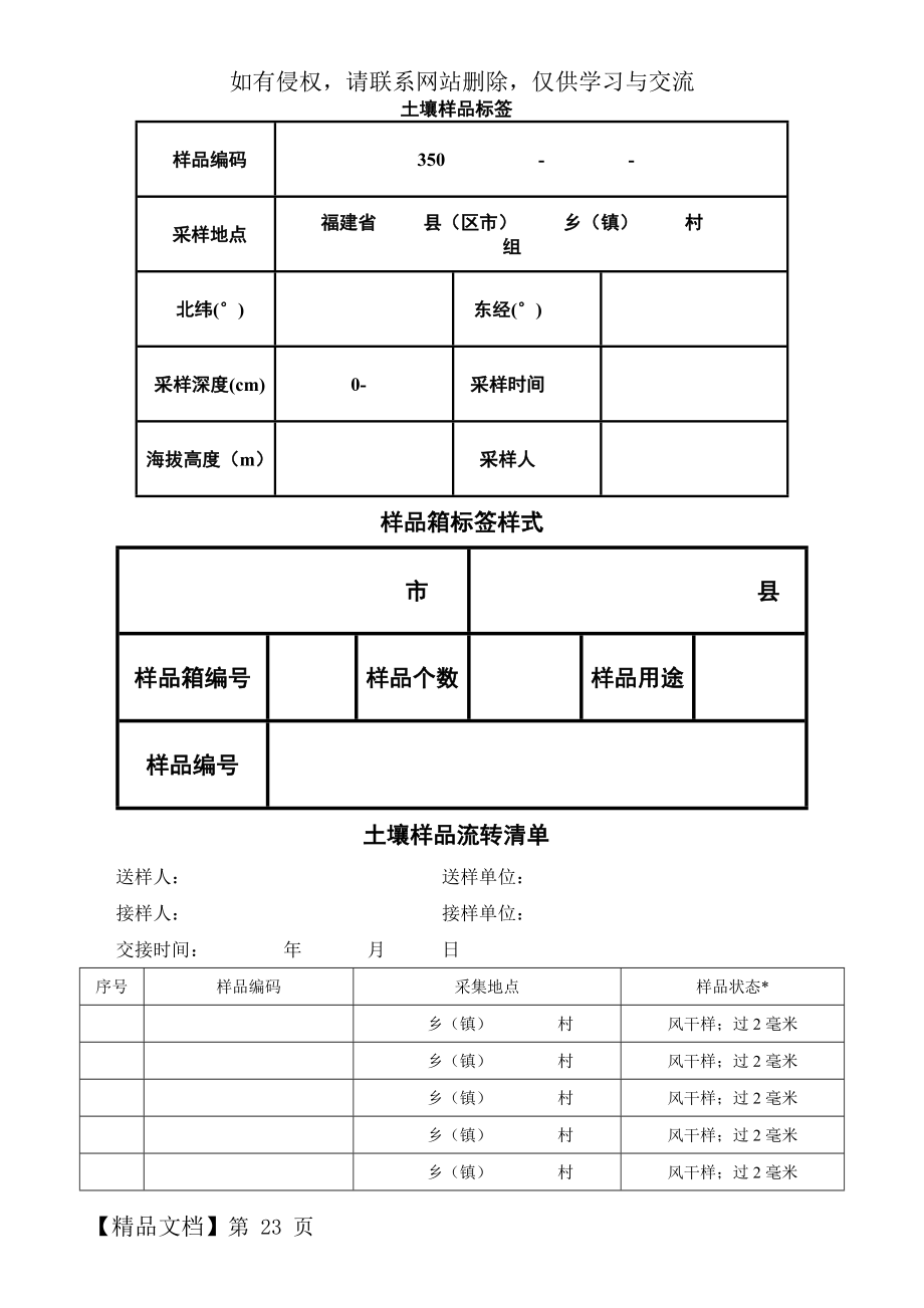 土壤检测表格精品文档5页.doc_第2页