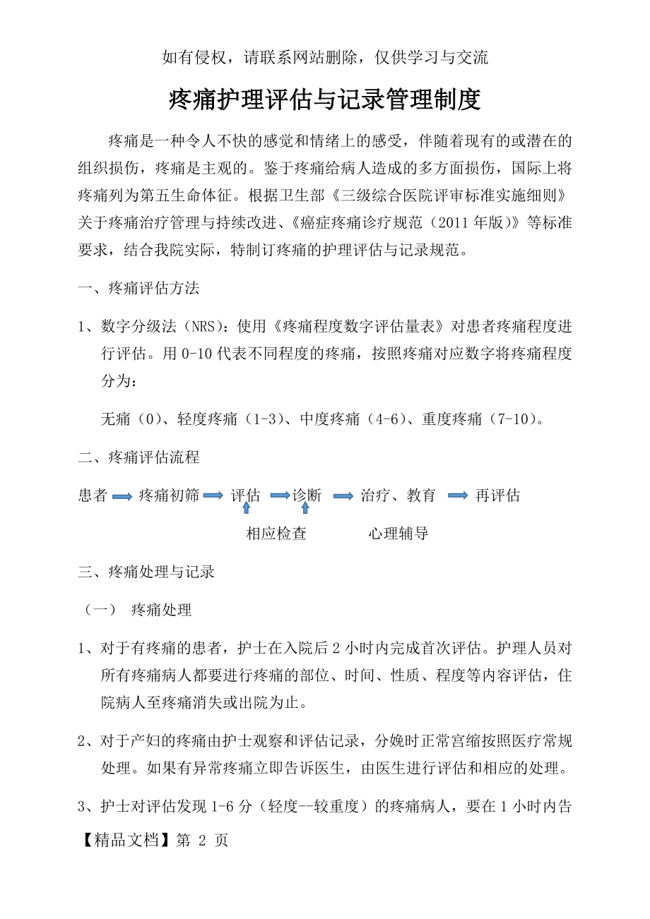 疼痛护理评估与记录管理制度.doc_第2页