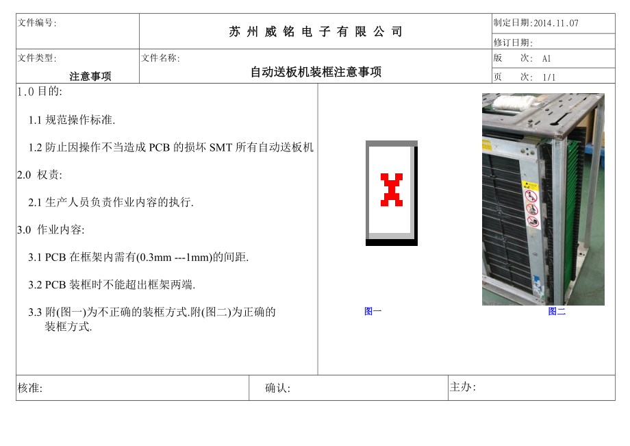 自动送板机装框注意事项.doc_第1页