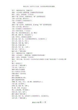 经典取名字大全-经典起名.doc