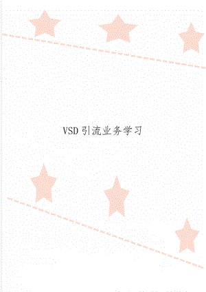 VSD引流业务学习6页word.doc