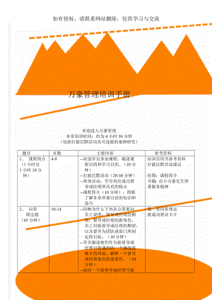 万豪管理培训手册word资料38页.doc