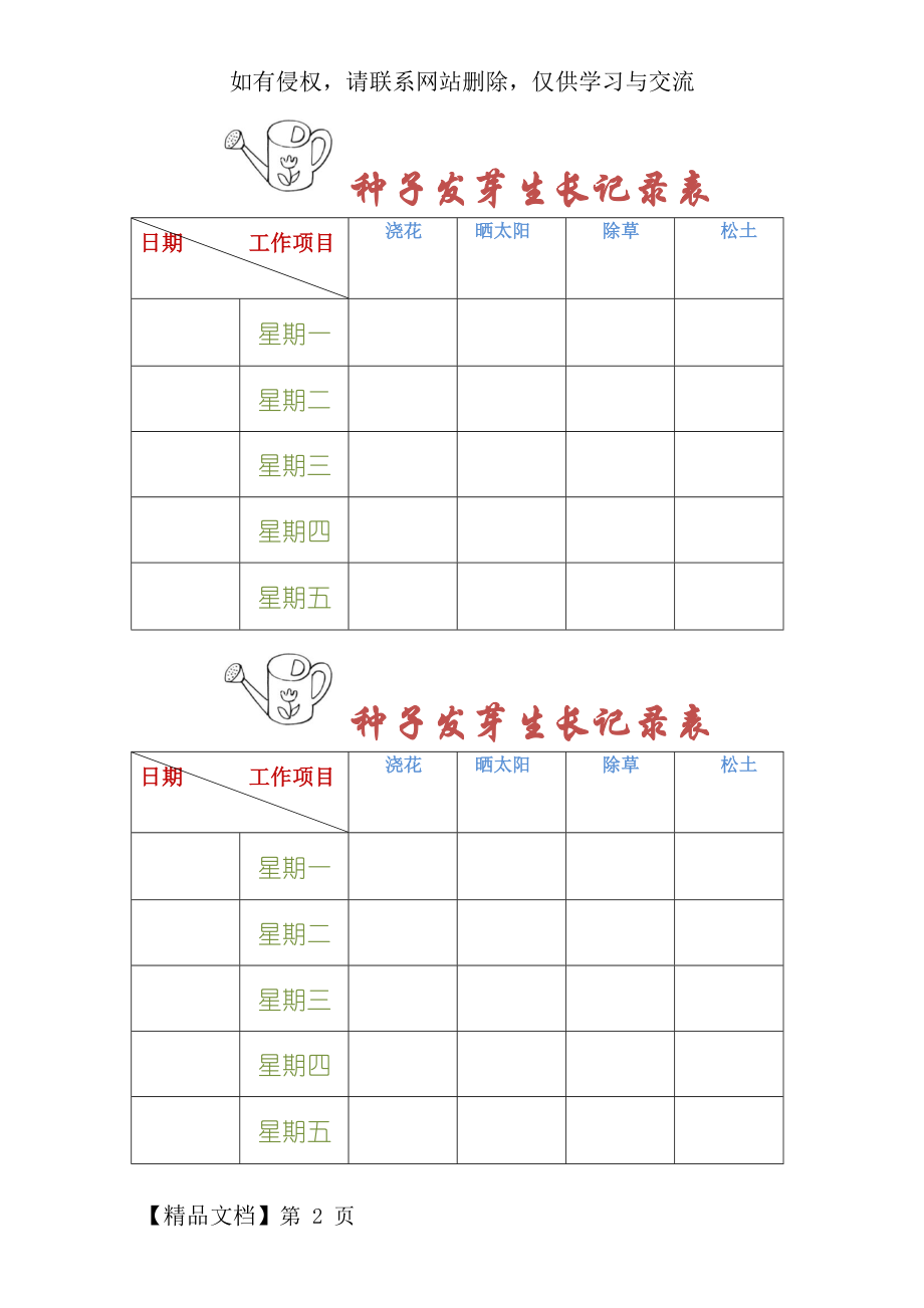 种子发芽生长记录表.doc_第2页