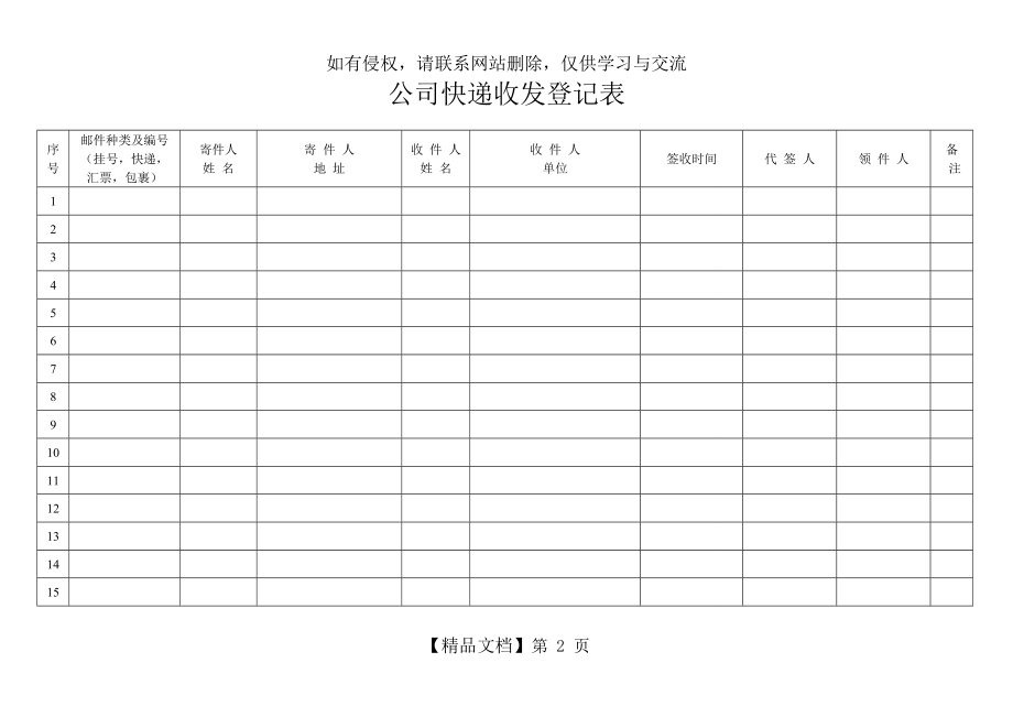 公司快递收发登记表.doc_第2页